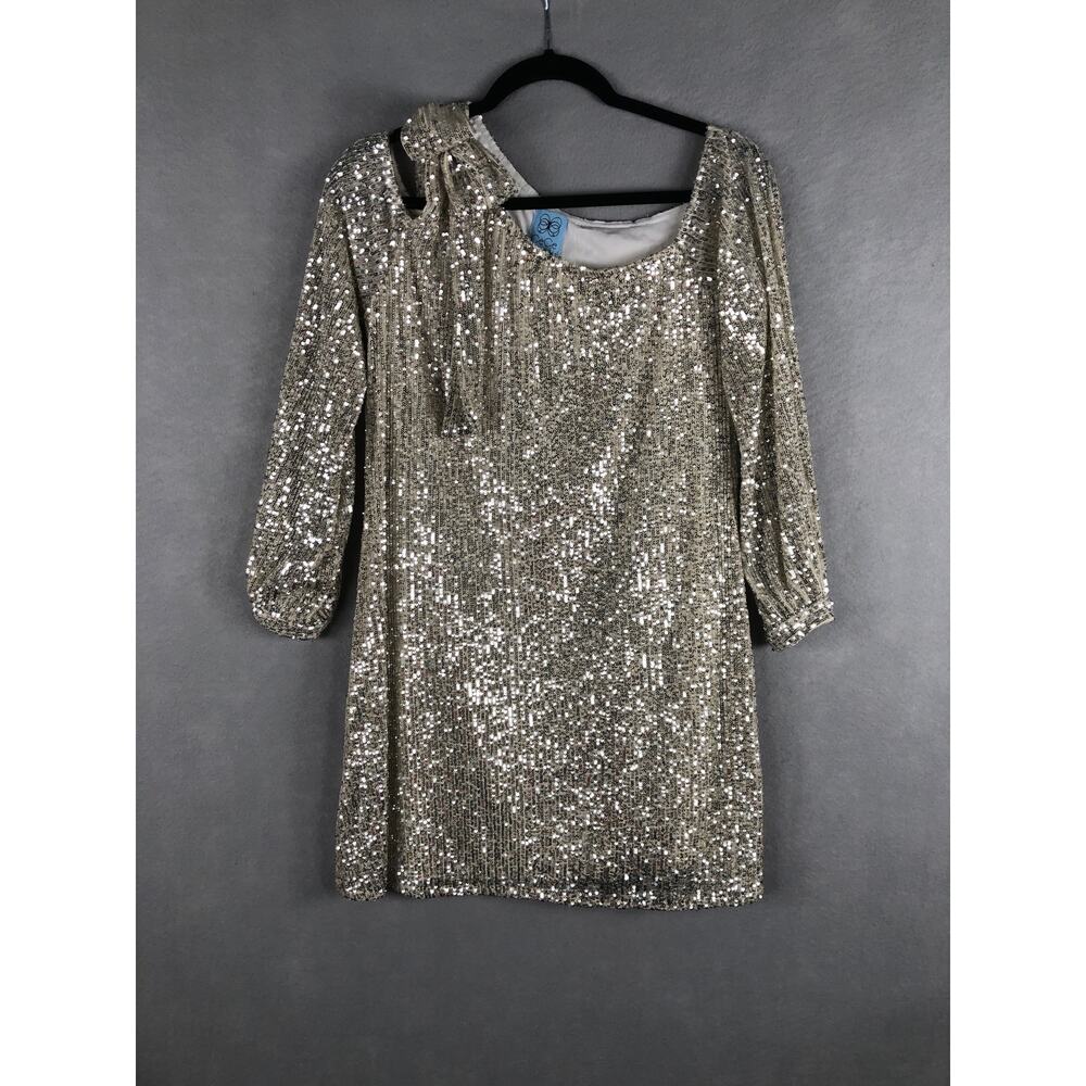 CeCe Gold Sequin Mini Dress
